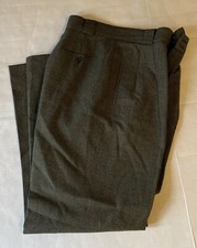 VTG Collectible Gold by Giorgio Sant Angelo Trousers, Women 12 Wool Green/Black