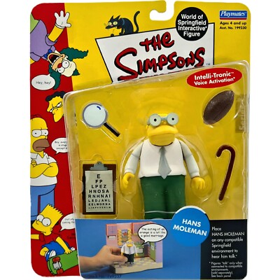 HANS MOLEMAN FIGURE THE SIMPSONS 2001 SERIES 7 PLAYMATES TOYS OVP VOICE WORLD