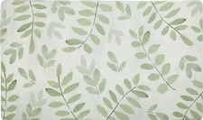 Anti-Fatigue Non Slip Printed PVC Floor Mat (18"x30") GREEN LEAVES,HL