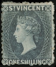 St. Vincent Scott 8A Gibbons 8 Mint Stamp with BPA certificate 