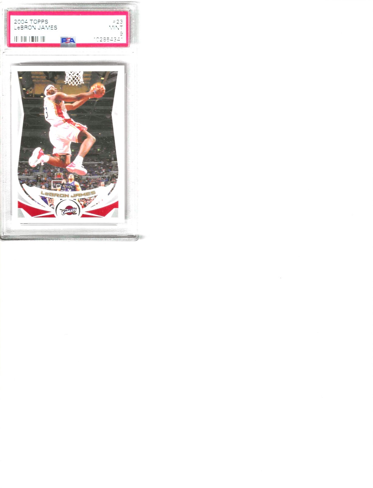 2004-05 Topps - LeBron James #23 PSA 9 James second year