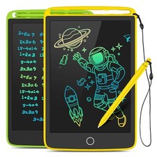 2 Pack LCD Writing Tablet Colorful Screen Doodle Board 8.5 Inch Drawing Table...