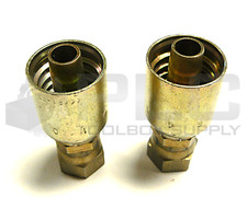 NEW LOT OF 2 PARKER 3/4" FEMALE SWIVEL ADAPTER 3/4" STEEL HOSE