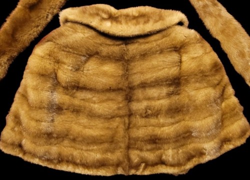 Vtg Genuine Mink Fur Cape/Stone Marten Stole Shawl WAGNER & CARLSON MINNEAPOLIS - Picture 9 of 18