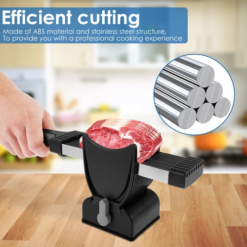 Fresh Meat Slicer Stainless Steel Manual Fresh Meat Cutter Efficient Meat KovjS - Picture 8 of 14