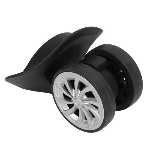 One Pair Suitcase Casters Nylon Black Luggage Wheels For Replacement Upgrad CW - Picture 13 of 24