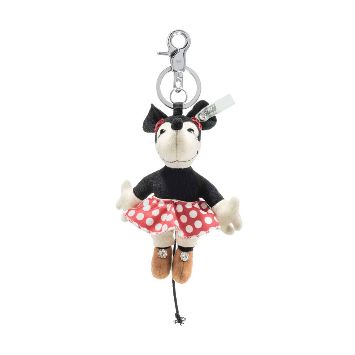 Steiff 355653 Walt Disney Minnie Mouse Keyring with Swarovski Crystals on Feet
