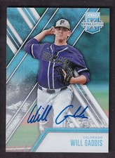 Will Gaddis 2017 Panini Elite Extra Edition #86 On Card Autograph