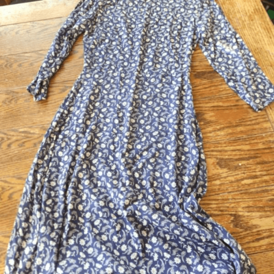 Reformation Monterey blue floral midi dress size 4 | eBay