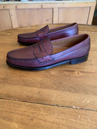 Allen Edmonds Cavanaugh Schuhe Herren 11 E Ochsenblut Leder Elegant Penny Halbschuhe - Bild 2 von 12