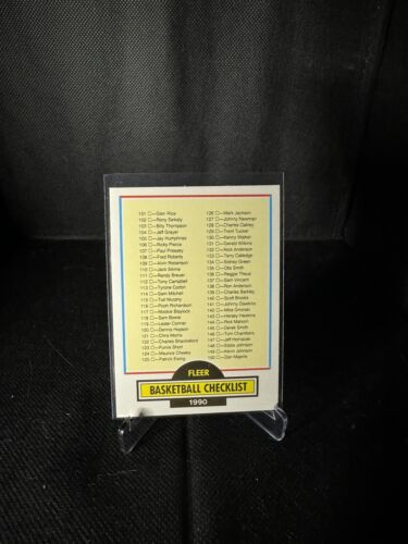 1990-91 Fleer Basketball Checklist #198 - Picture 1 of 2