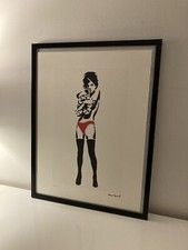 lithographie banksy avec certificat et encadrée 