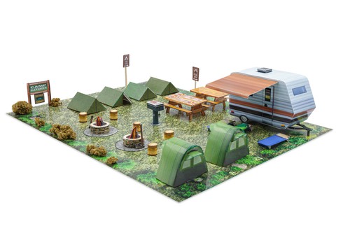 1/48 O Scale Scout Camp \u0026 Camper 
