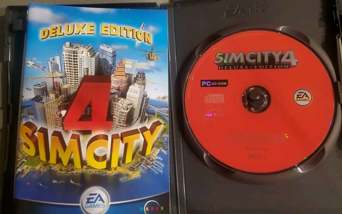 Sim City 4 Deluxe Edition EA Games Classics PC CD-ROM 2 Disc Set
