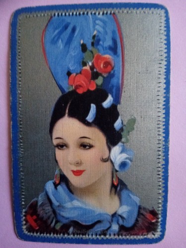 Playing Swap Cards Vintage- SPANISH LADIES NAMED LA SENORITA, LA CARMENITA. - Picture 2 of 4