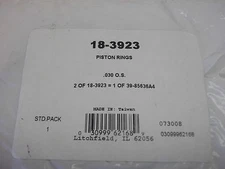 * Sierra Marine outboard piston rings 18-3923 Mercury Mariner 39-85636A4 V6 .30 