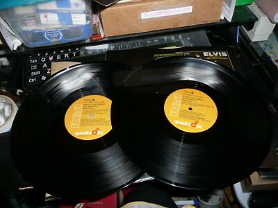 Record LP Elvis Quadradisc 2 LP Aloha from Hawaii via Satellite RCA Victor NM-