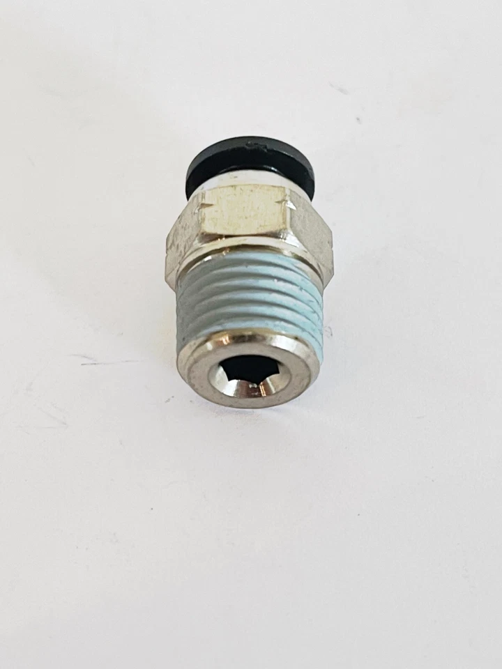 10 PK NITRA Pneumatic Push-To-Connect 1/4" Tube X 1/4" NPT CONNECTOR MS14-14N - Image 2 of 4