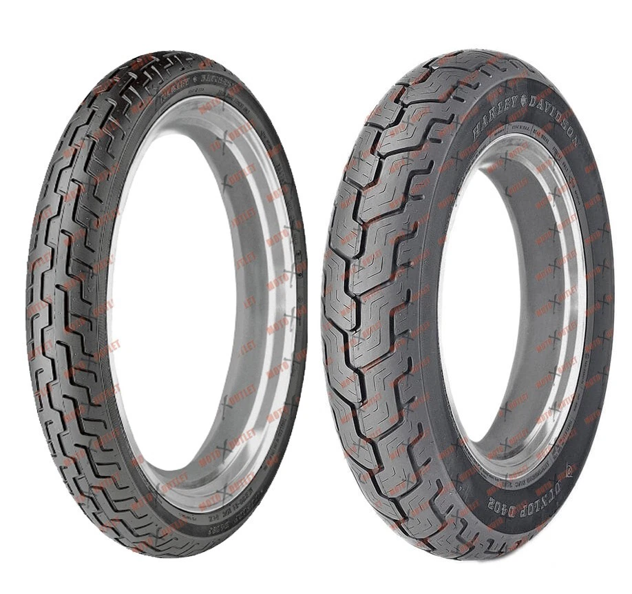 Dunlop D402 MT90B16 Front and Rear Motorcycle Tire Set Harley