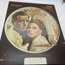 Casablanca RCA SelectaVision VideoDisc CED Movie Bogart Bergman Vintage