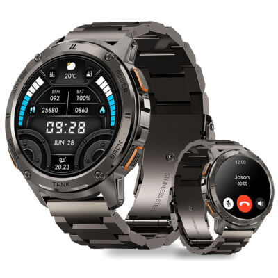 2025 KOSPET TANK T3 Smartwatch Herren Running 50m Wasserdicht Smartwatch