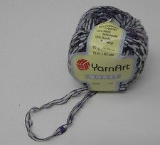 YarnArt Monet Ribbon Ladder Trellis Purple Wh...