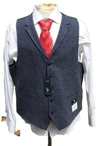 Crinkle frill rayon shantung vest Gilet Blue CC-3555 TK Used