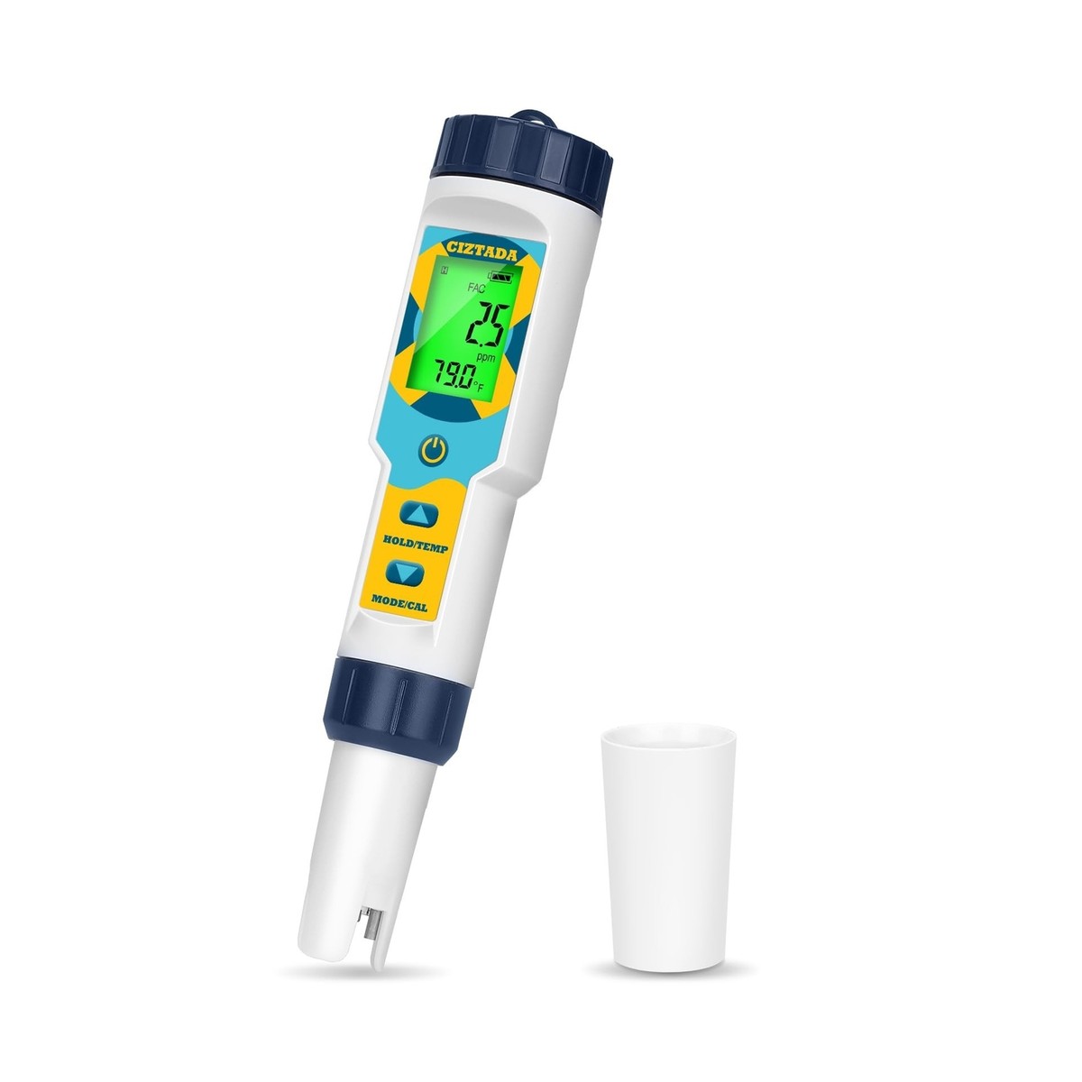 CIZTADA Saltwater Pool Tester Free Chlorine Meter pH and Salinity