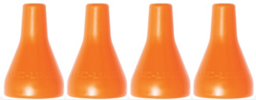 4-Pack 1/4" Round Nozzles For Loc-Line Modular Hose System - USA Made, Part #41404