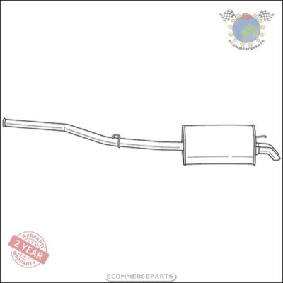 Silencieux Arrière MTS Pour Mercedes Vito/Viano 115 CDI, 111 CDI 2.2 - Neuf - Réf. MTS-01.60674