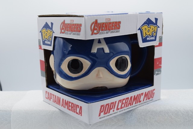 Marvel Avengers Funko Pop Captain America Ceramic Mug NIB for sale online