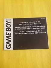 Game Boy Consumer Information And Precautions Booklet Fold Out DMG-USA-5