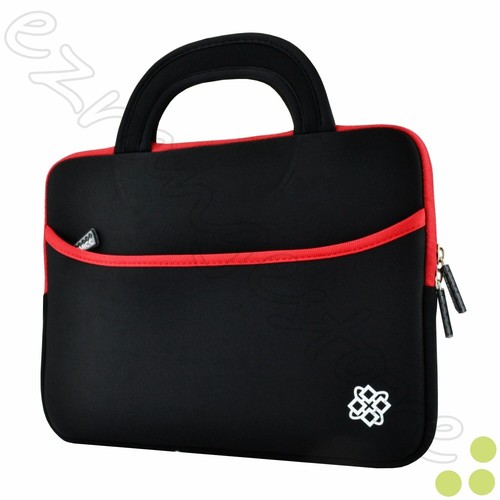 Slim Tablet Android Soft Neoprene Handle Carrying Sleeve Case Cover For 7", 8" - Afbeelding 2 van 17