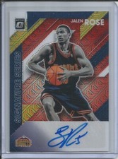 JALEN ROSE 2019-20 DONRUSS CHOICE SIGNATURE SERIES SILVER HOLO PRIZM AUTO
