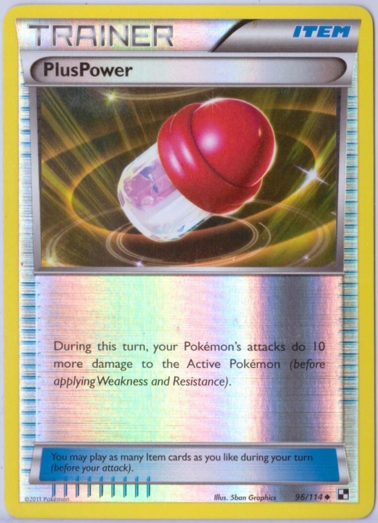 PlusPower - 96/114 - Reverse Holo - Black & White 1: (Base Set) - Pokémon - LP