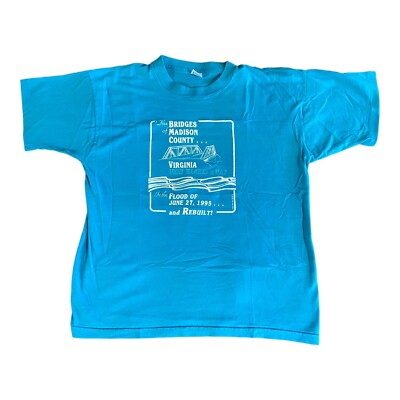 The Bridges of Madison County Blue Single Stitch T-Shirt Unisex 