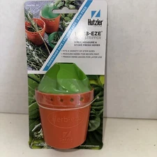 Hutzler Herb Stripper & Freezer Storage Container - Strip Measure Collect Store