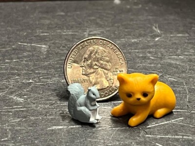 Dollhouse Miniature Vintage Cat & Squirrel Set G Animal 1:12 F216 Dollys Gallery