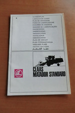 Schmierplan CLAAS MATADOR Standard Mähdrescher auch Winterkonservierung 1977