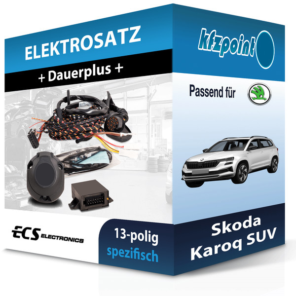 für Skoda Karoq SUV 11.2017-Jetzt ECS E-Satz 13Polig Fahrzeugspezifisch NEU-image