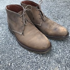 Mens Johnson and Murphy Brown Leather Chukka Boots, Size 9M