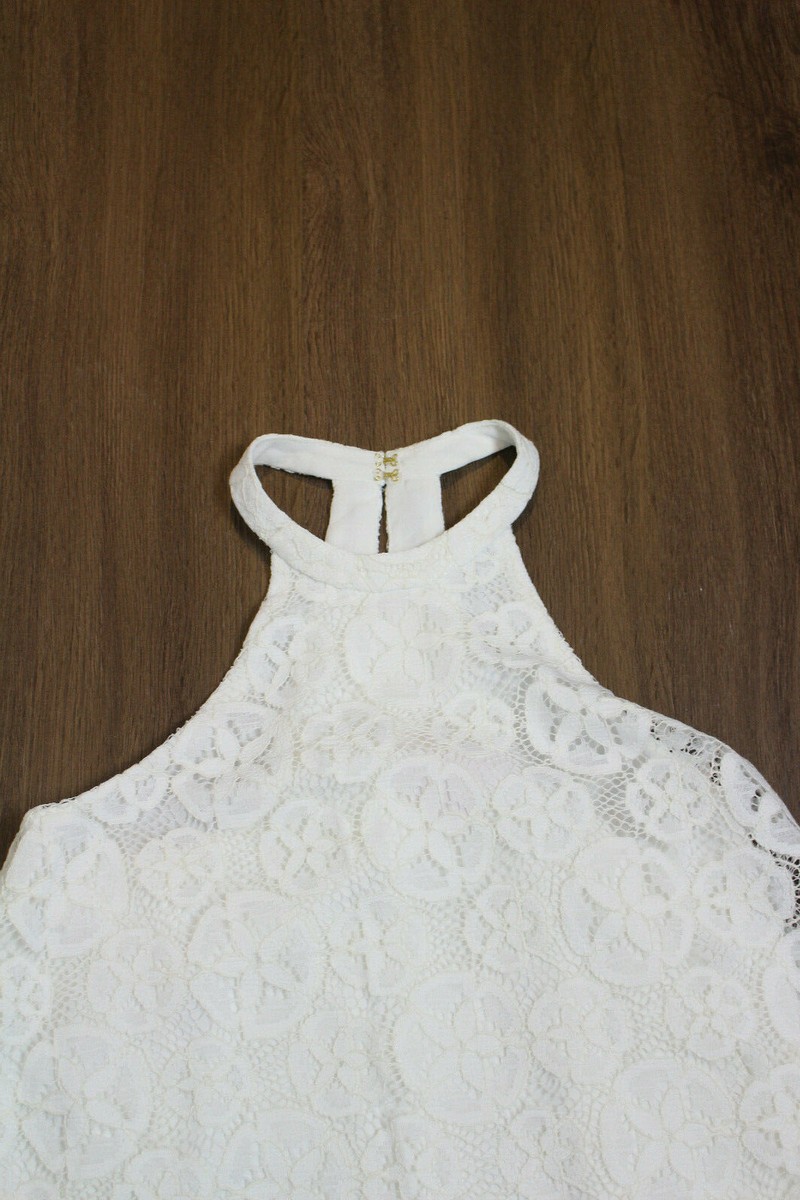 Lilly Pulitzer White Quinn Halter Swing Dress Size XXS Lace Sand Dollar Key Hole | eBay Lilly Pulitzer White Quinn Halter Swing Dress Size XXS Lace Sand Dollar Key Hole | eBay
