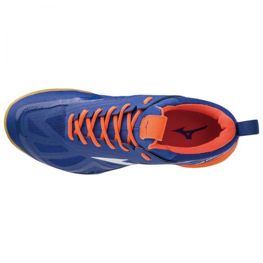 Mizuno badminton Shoe WAVE FANG ZERO 71GA1990 Blue × White