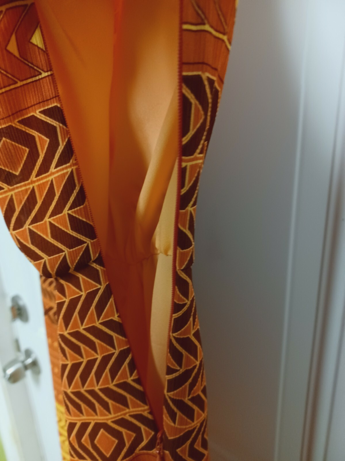 Pendleton Multicolor Peach Orange  Sleeveless Dre… - image 3