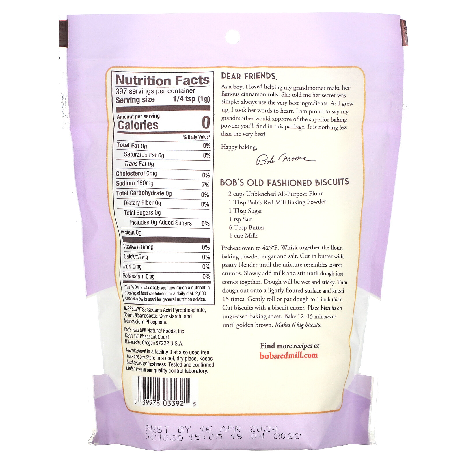 Double Acting Baking Powder, Gluten Free, 14 oz (397 g) TechRev Blog