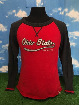 Ohio State Buckeyes Sweatshirt Sweater OSU Large renu red Pullover 48 S0