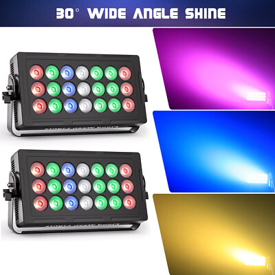 10PCS 21LED Wall Wash Stage Light RGBW Strobe DMX512 Party Show Effect Lighting