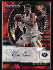 Yoeli Childs 2020 Prizm Draft Picks Collegiate PA-YO Prospect Autographs Red Ice