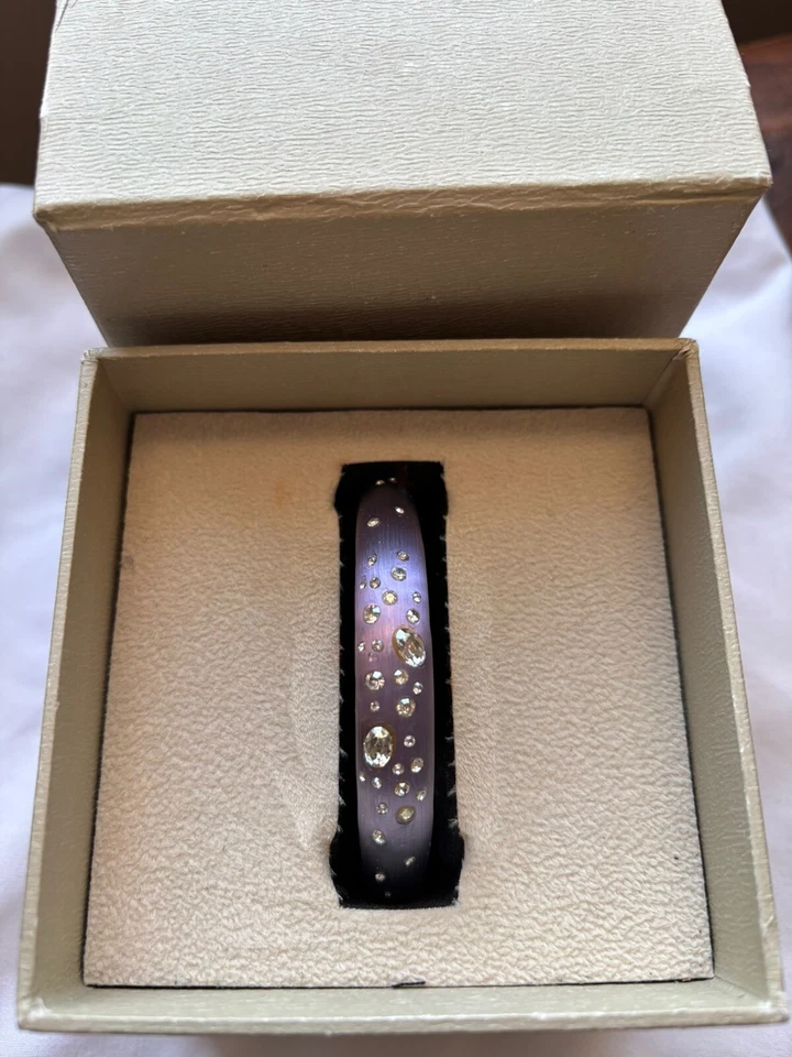 Brazalete Brazalete ALEXIS BITTAR Púrpura Esmerilado Lucite con Estrás