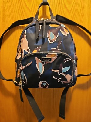 KATE SPADE Black Nylon Floral DAWN PAPER ROSE MEDIUM  display picture 3